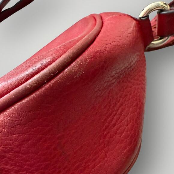 Gucci Soho Red Leather Camera Disco Blondie Tassel Zip Crossbody Shoulder Bag - Picture 7 of 15